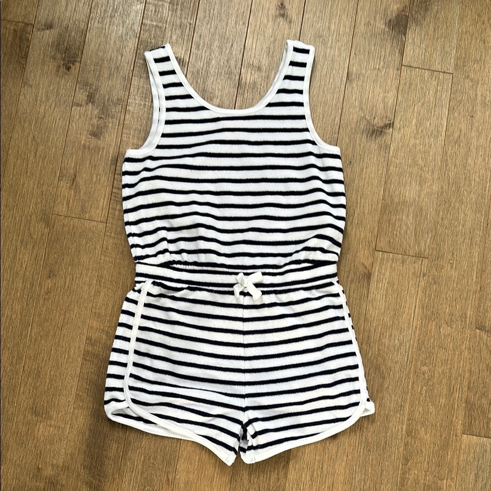 Striped Black and White Romper
